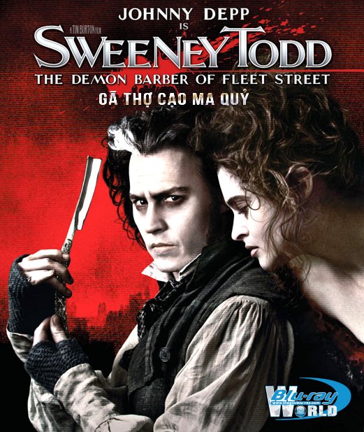 F1660. Sweeney Todd - The Demon Barber of Fleet Street - Gã Thợ Cạo Ma Quỷ 2D50G (DTS-HD MA 5.1) 